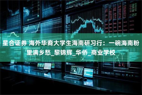 星合证券 海外华裔大学生海南研习行：一碗海南粉里满乡愁_黎锦辉_华侨_商业学校