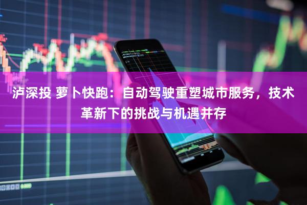 泸深投 萝卜快跑:自动驾驶重塑城市服务,技术革新下的挑战与机遇并存